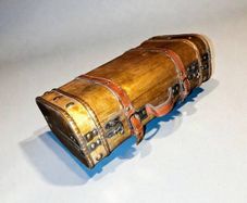Decorative large wooden box