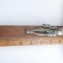 Vintage Wall Hanging Crucifix Wood Cross Heavy Metal Jesus length 12" Image 8