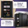Multi purpose storage cabinet (Matt black) - FREE DELIVERY Image 3