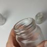 378 - Set of 3 Vintage Collectible Decorative Clear Glass Chesebrough Vaseline Jars Image 10