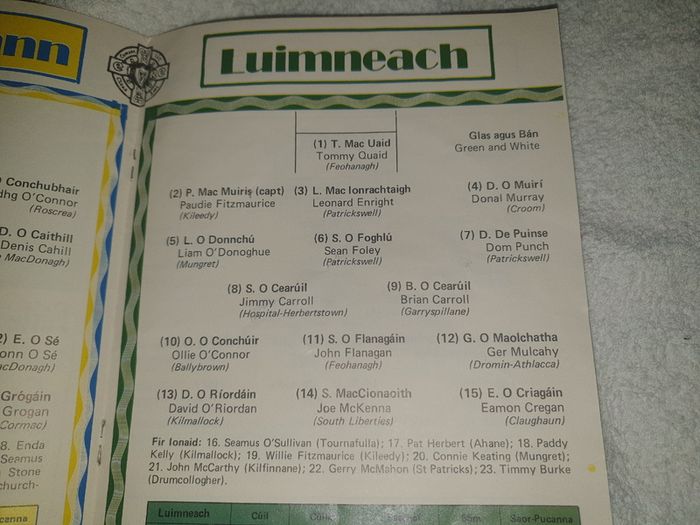 Old & Rare Gaa Programme For Sale Here