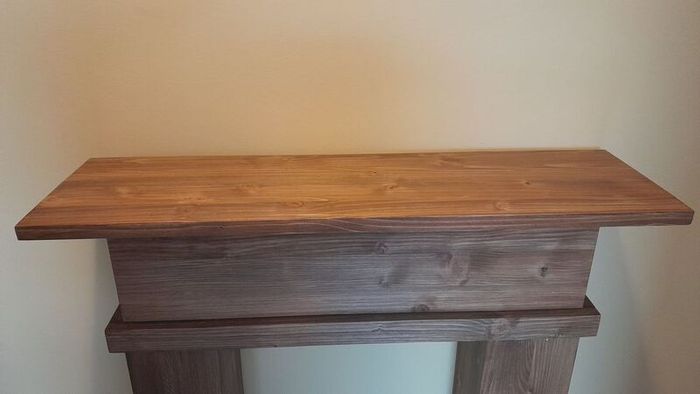 Fireplace surround brown