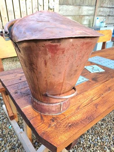 Vintage Handmade Copper Bucket