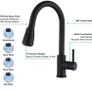 Kitchen Taps Mixer 4 Modes Kitchen Sink Taps with Pull Out Spray Single Handle 360 Degree Swivel Kitchen Faucet for Hot&Cold Water Modern Basin Mixer Tap for Kitchen Sink, Matte Black (FREE POSTAGE) Image 2