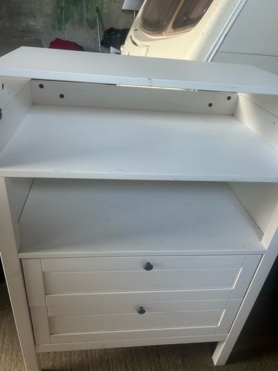 Sundvik changing table and wardrobe