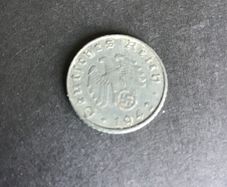 Rare/Genuine WW2 German Coin, 5 Pfennig 1942