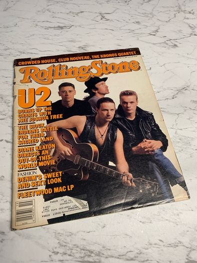 Vintage Rolling Stone magazine issue 499 May 7, 1987 U2 on the cover