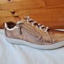 Clarks nallie Rose gold size 6D eu 39 leather Zip and lace closure In excellent condition Image 6
