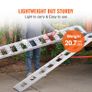 Aluminum Ramps, 1250lbs, Straight Ramp with Treads and Load Straps, Portable Loading Ramp for Motorcycles, ATVs, Trucks, Lawn Mower, Dirt Bike, Garden Tractor, 78"L x 12"W, 2Pcs Image 2