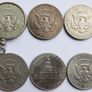 John Kennedy Silver half Dollars 1964-1964-1965-1974-1976-1977 Image 6