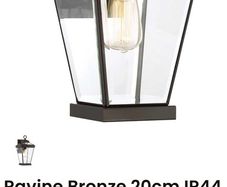 Exterior high quality decorative bronze Ravine 2 wall light with bulb , 220volt