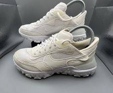 Nike React Revision Womens Gym Run Trainers - Triple White - VGC [DQ5188 100]