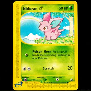 Nidoran 96/147 Common E-Card Aquapolis Pokemon Card Vintage 2003