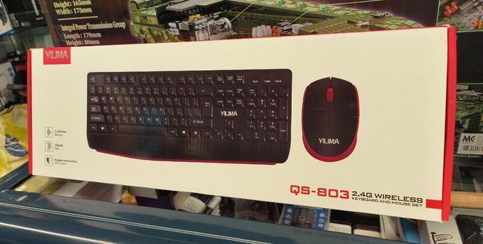 Yilima QS-803 Dual Mode Keyboard And Mouse Combo, Bluetooth Wireless Silent Keys