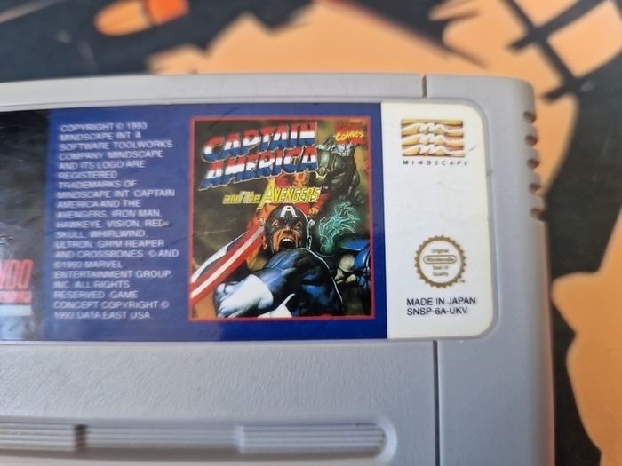 Captain America and the Avengers Snes Super Nintendo  Arcade Retro Games Original
