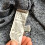 Crew Neck Knit Sweater - Textured Grey Image 4