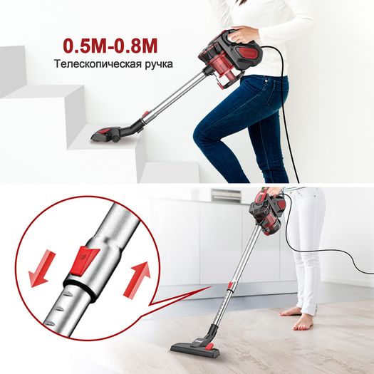 Household Corded Vacuum Cleaner 18Kpa Suction Power Vertical Clean Vacuum Cleaner Handheld Lightweight