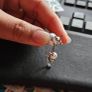 Sumiyaki Butterfly Faux Pearl Earring Image 2