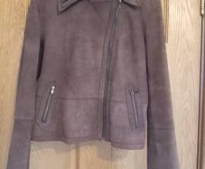 ladies leather jacket size 14 brand hElium