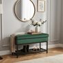 Emerald Vault Storage Ottoman Image 3