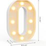 Light Up Marquee Numbers Sign Cool & Warm Light up Numbers for 0th Birthday Decorations, LED Number Lights for Wedding Anniversary Grad Home Bedroom Table Wall Party Decor, Number 0 ..... Image 3