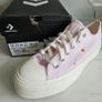 Converse Chuck Taylor All Star Lift Platform Heart BEMY2K size UK 6 Image 5