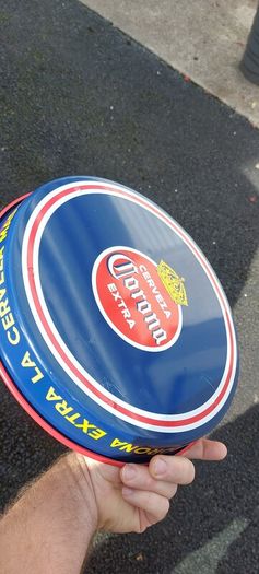Corona metal tray ,,nice condition, few marks with age ,buyer collects or pays postage, see pictures for condition, sold as is