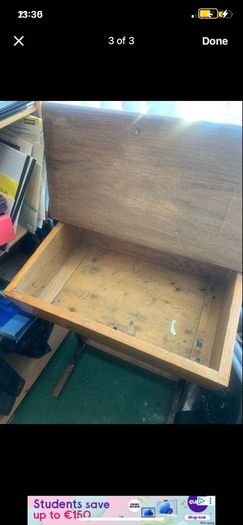 vintage school desk