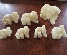 Elephants X 7 (onyx)