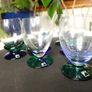 Vintage 6 Bohemia Chech Republic Multicolor Glasses in Box Image 3