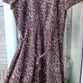 Crimped Fabric Leopard Dress Image 3