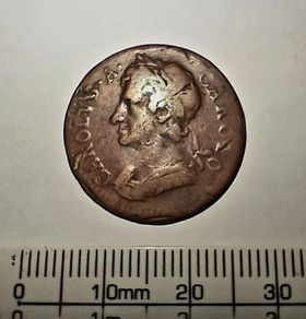 England 1675 Charles II Farthing (Carolvs . A . Carolo)