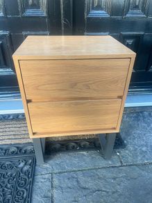 As New - Beautiful 2 Drawer Bedside Locker - Table - Can Deliver