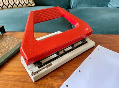 Retro Large Working Velos Perforex 420 Paper Punch 32 cm