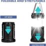 Camping Lights, 2 x Camping Lantern Battery Operated Portable LED Camping Lamp with Foldable Hook, Tent Lights Waterproof Outdoor Hanging Lamp for Emergency, Hiking, Camping, Black Image 3