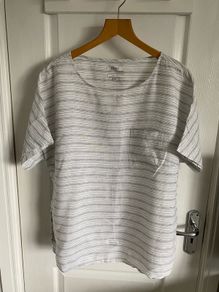 Farhi ladies linen striped top