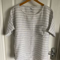 Farhi ladies linen striped top