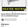 skoda / volkswagen vw heater matrix internal car Image 3