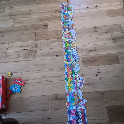 Alphabet and numbers giant  Train puzzles /jigsaw