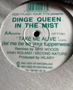 1993 Dinge queen in the mist - Take me alive (let me be your tupperwear) 12" vinyl
