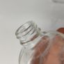 337 - Set of 2 Vintage Clear Glass Collectible Decorative Flask Bottles Image 3