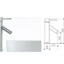Mayfair Series N, bathroom sink tap 234mm High (Chrome). Image 2