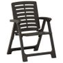 Garden Chairs 4 pcs Plastic Anthracite Image 8
