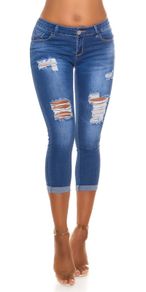 Skinny Mid-Waist Ripped Jeans JEANSBLAU size 34 xs