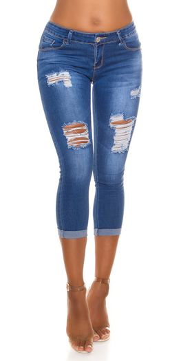 Skinny Mid-Waist Ripped Jeans JEANSBLAU size 34 xs