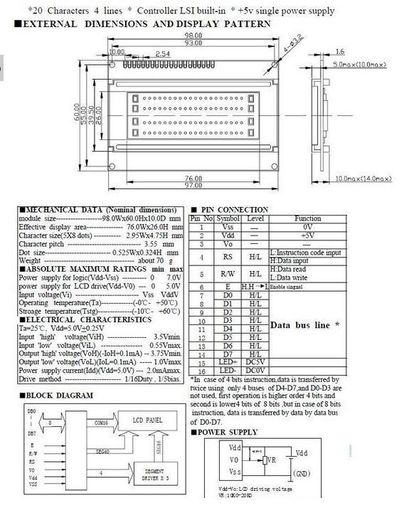 2004 LCD Module for Arduino