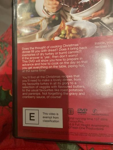 Jamie's Christmas rare retro dvd with recipe cards
