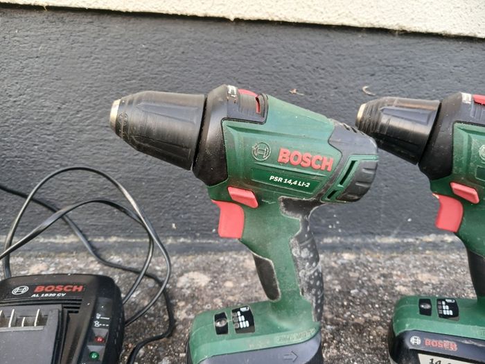 Bosch power tool drill set, 3 machines