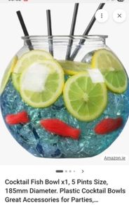 Plastic cocktail bowls