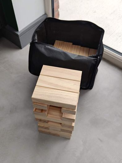 Giant Wooden Tumbling Tower Block Game (Jenga) with Carry Bag